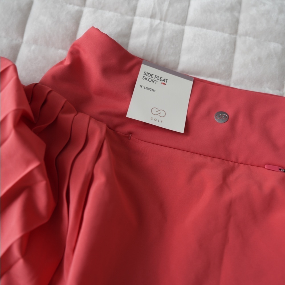 CALIA Women's 14” Side Pleat Golf Skort - Picture 4 of 10